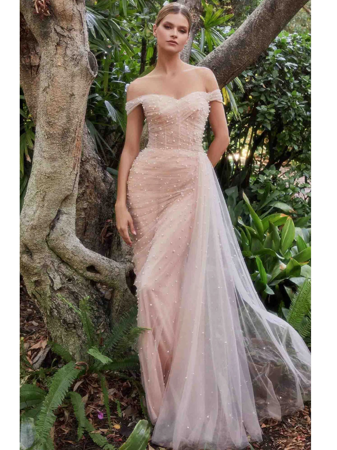 Vestido Perlas Rosé