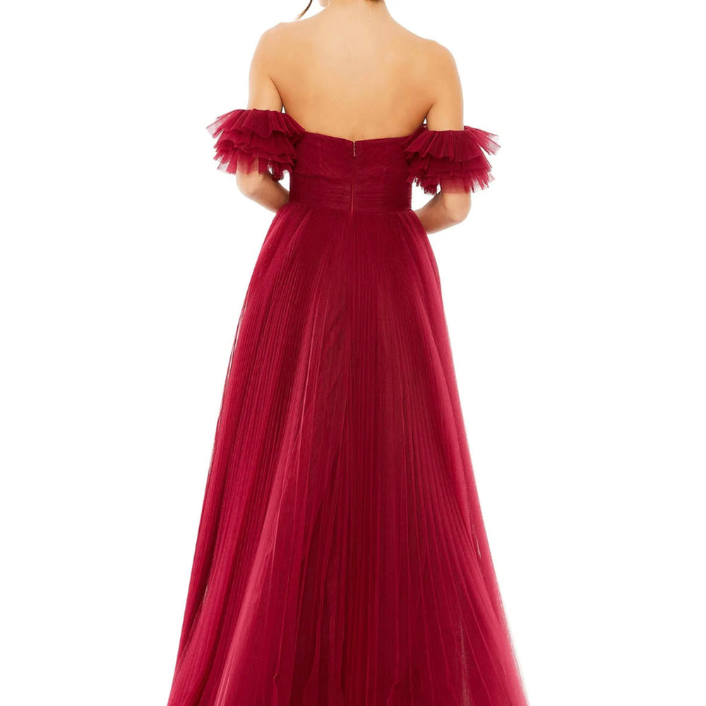 Vestido Tulle Vino