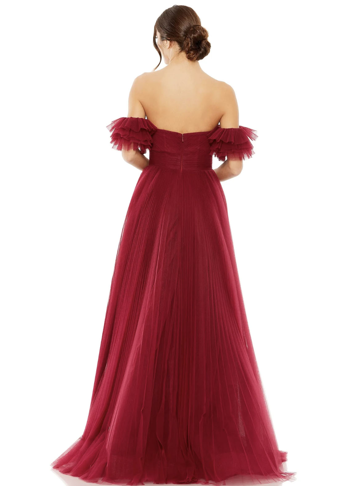 Vestido Tulle Vino