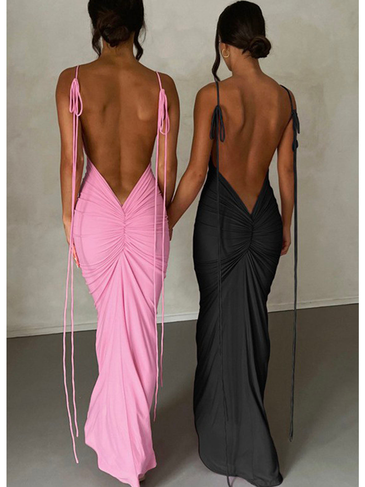 Vestido Backless Negro