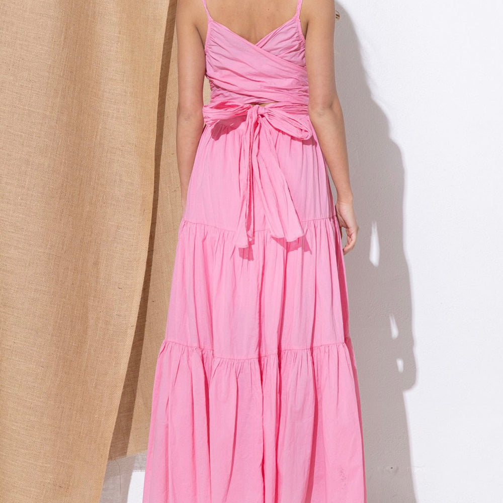 Vestido Rosa Midi