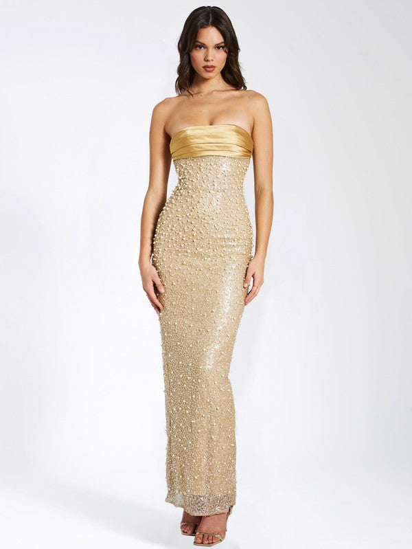 Vestido Perlas