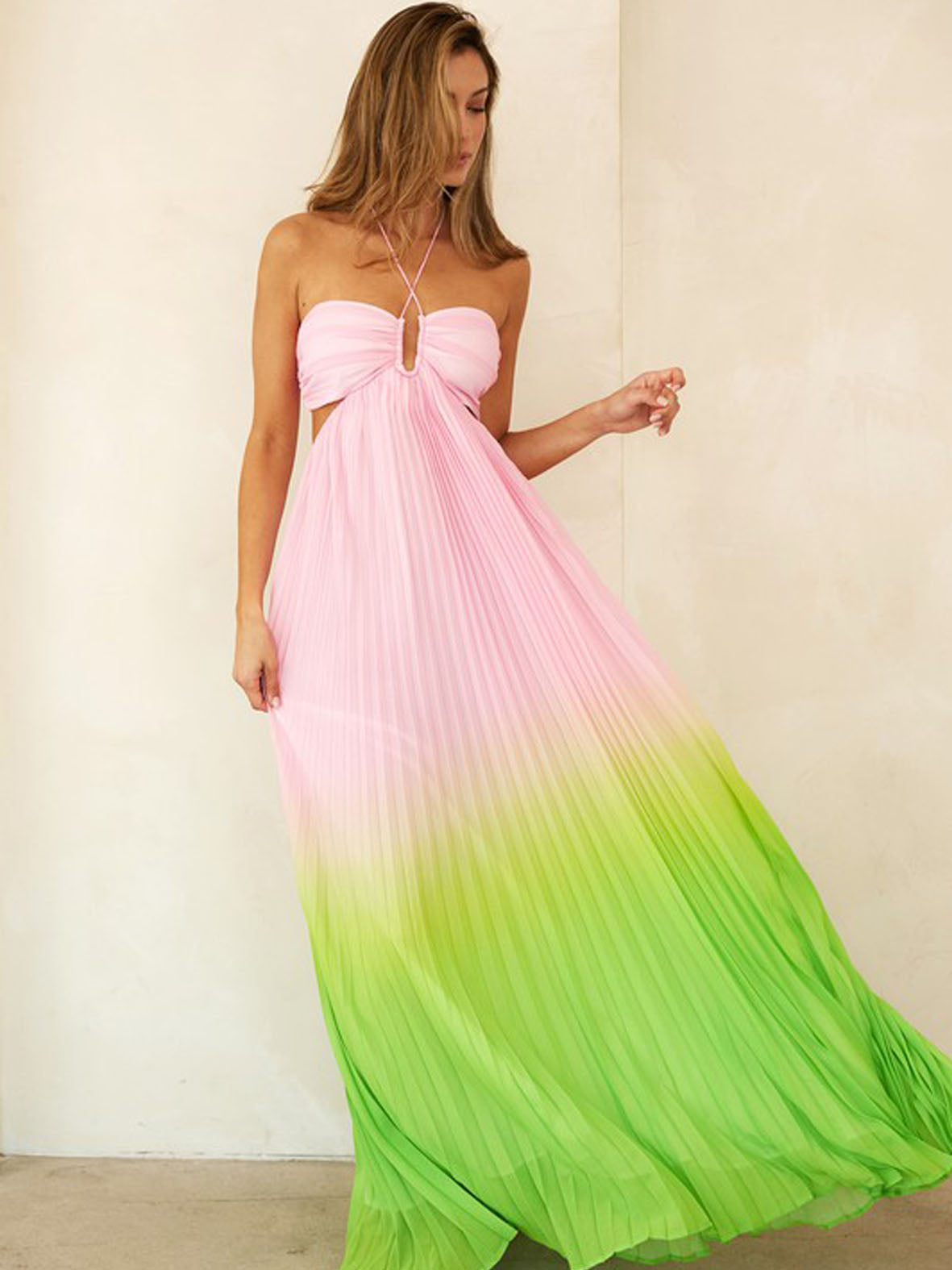 Vestido Maxi Rosa