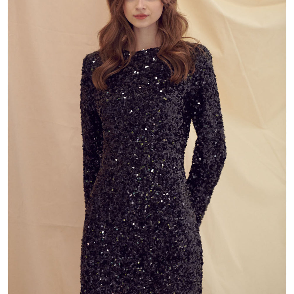 
                  
                    Vestido Sequins Negro
                  
                