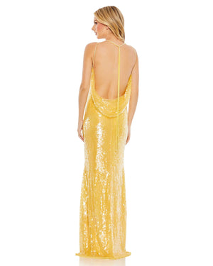 Vestido Sequins Amarillo