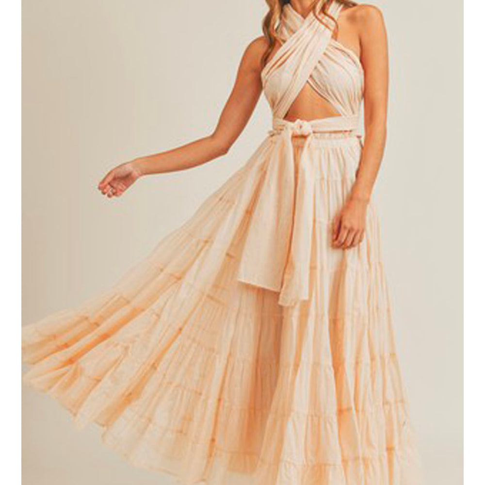 Vestido Halter Nude