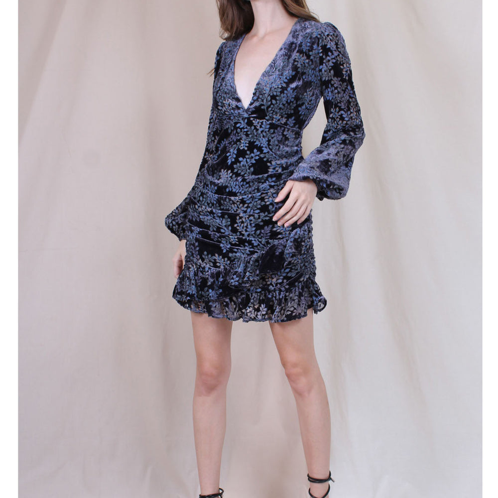 Vestido Velvet Flores