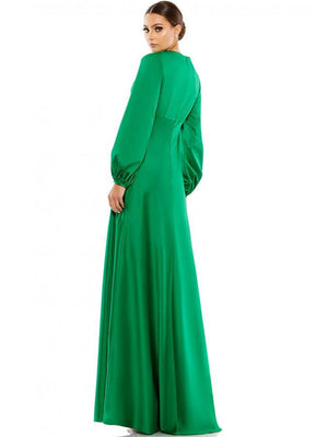 Vestido Verde Mangas