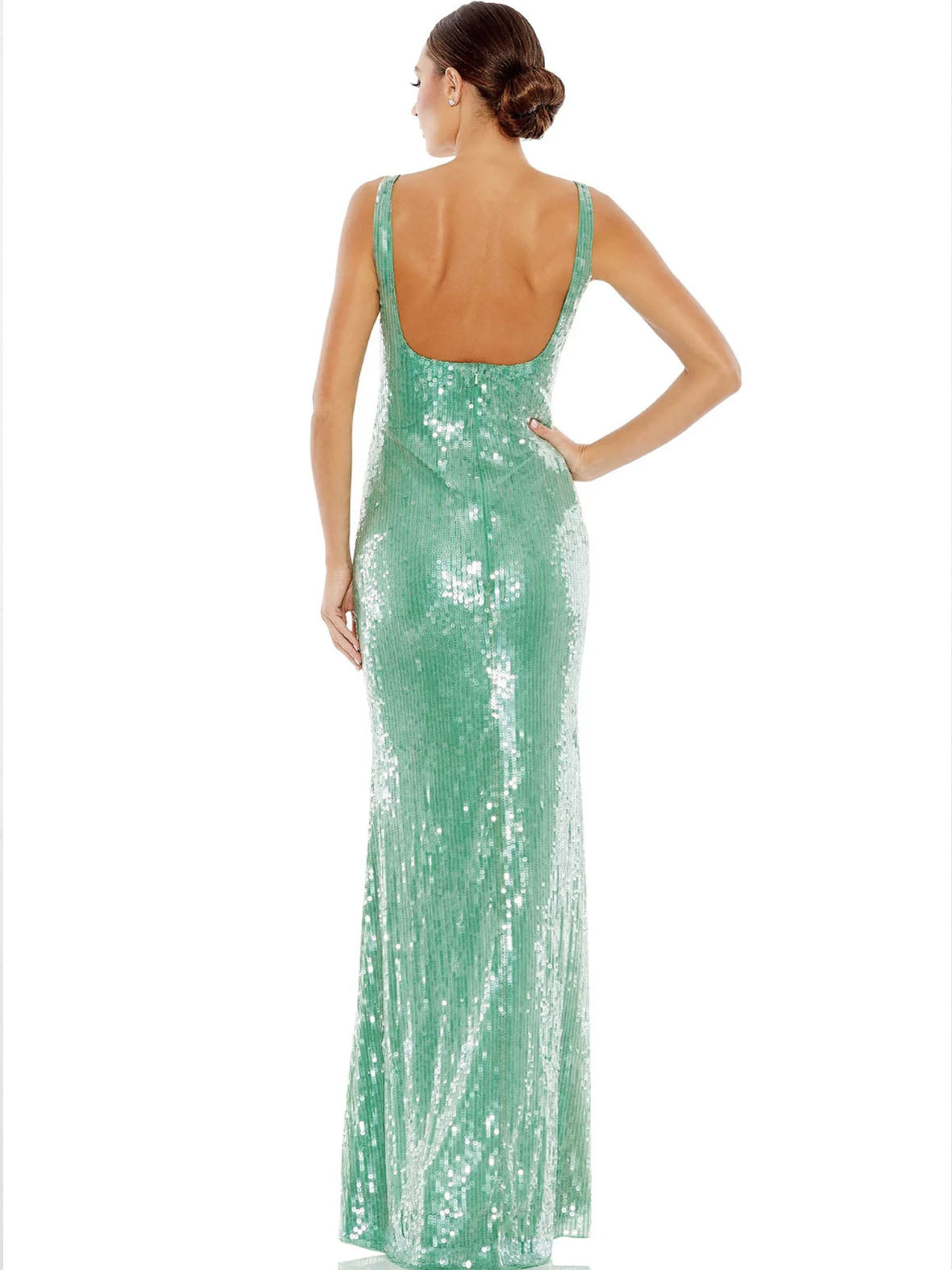 Vestido Sequins Verde