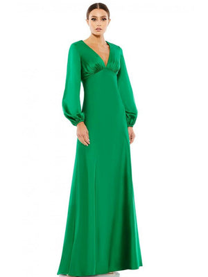 Vestido Verde Mangas